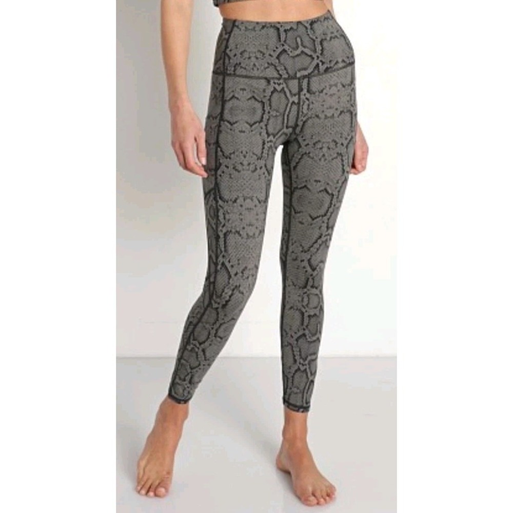 Varley Century Legging 25 Olive Snake Print High Rise‎ Pocket XS RN150115